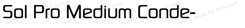 Sol Pro Medium Conde字体转换